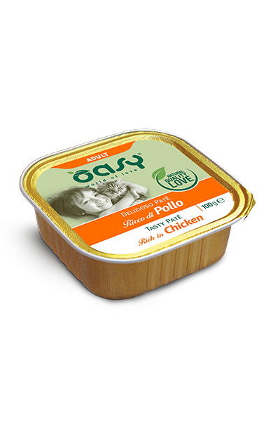 Oasy Delizioso Patè Pollo Umido Gatto 100 Gr Oasy Delizioso Patè Pollo Umido Gatto 100 Gr